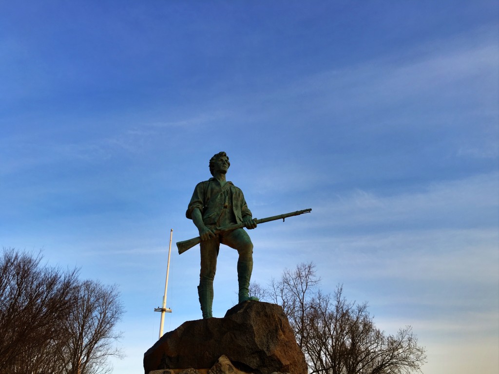 Captain Parker on the Lexington Green, Patriot's Day 2016